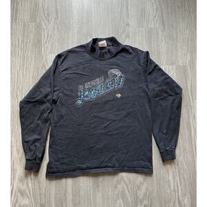 Vintage 42 Her Womens Mock Neck Long Sleeve Shirt Jacksonville Jaguars NFL Med